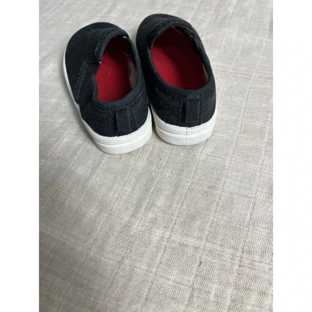 Wonder Nation Toddler Unisex Kids Black Slip On Casual Low Top‎ Shoes Size 5